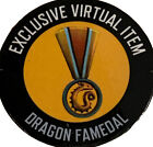ROBLOX Celebrity Series Dragon Famedal Pin Virtual *Code ONLY* Avatar Item