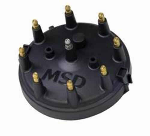 MSD Distributor Cap - Fits Ford HEI - Black Ignition Distributor Cap