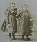 1880/90s Cabinet Card Photo Cautna Sisters? Royal Lilliputians Circus Barnum