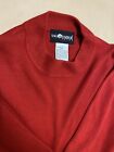 Sag Harbor Mock Neck Long Sleeve Knit Pullover Sweater Women's Size Small Shirt