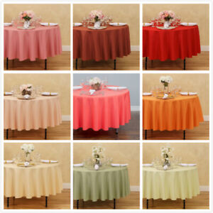 LinenTablecloth 90 in. Round Polyester Tablecloths, 33 Colors! Weddings & Events
