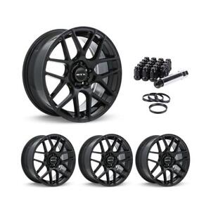 Set of 4 RTX 082753 Black Alloy Wheel Rims Kit for 15-24 Ford 18Inch x8 +38 63.4 (For: 2022 Ford Maverick)