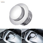 NEW Chrome Flush Mount Pop Up Cap Vented Fuel Tank Gas Cover Sliver For Harley