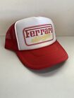 Vintage Ferrari Trucker Hat Ferrari Hat adjustable Unworn Red Cap New