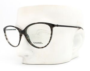 Chanel 3293B 1488 Eyeglasses Glasses Black Clear Lace w/ Crystals 55-16-140