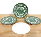 English Ironstone Green Salad Dessert Plates Renaissance Tableware 7 3/4