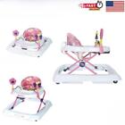 Activity Walker Baby Walker with Removable Toy Bar 3-Position Height Adjustable