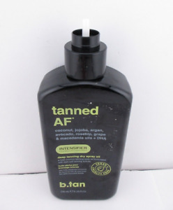 b.tan Tanned AF INTENSIFIER Deep Tanning DRY SPRAY Oil *READ MORE* 8 oz