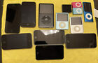 Apple iPod And iPhone Lot Of 13. PARTS/REPAIR ONLY.