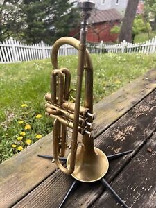 Brent Peters Puje Bb Trumpet / Shorty / Raw brass / Hand made in USA Circa 2016