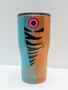 New ListingFishing Lure Tumbler Mug w/ Lid Orange Blue Pink 20oz Stainless Stainless Coffee