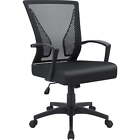 New ListingMid-Back Office Desk Chair Ergonomic Mesh Task Chair with Lumbar Support, Black