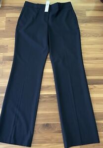 Ann Taylor 10 Tall Trouser Pant Curvy Fit Navy Blue Dress Pants Stretch $98 New