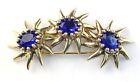 Early HC Hattie Carnegie Sterling Gold Tone with Stone Set Hair Clip