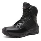 NORTIV8 Men's Military Tactical Work Boots Side Zipper Hiking Combat Boots Shoes
