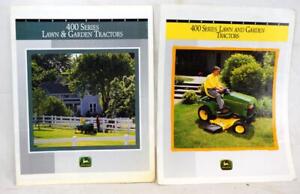 1992 John Deere 400 Series Lawn & Garden Tractors Dealer Sales Brochure & Flyer
