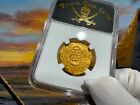 SPAIN 2 ESCUDOS 1556-98 PHILIP II NGC 55 PIRATE GOLD COINS TREASURE DOUBLOON