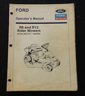 1988-93 FORD NEW HOLLAND R8 R12 RIDING RIDER LAWN MOWER OWNERS OPERATORS MANUAL