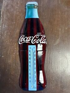New ListingVintage Coke Coca Cola Bottle Resin Wall Thermometer by ACU-RITE 11.5” Tall