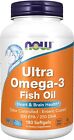 NOW Supplements, Ultra Omega-3 Molecularly Distilled and Enteric Coated, 180...