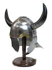 Medieval Costume Viking Warrior Helmet With Horns