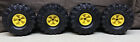 Vintage Set Of 4 Early Mighty Tonka  XMB-975 Tires And Rims
