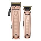BabylissPRO FXHOLPKLP-RG Rose Gold Lo-ProFX Clipper & Trimmer Combo NEW