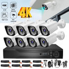 4K HD Surveillance Cameras CCTV Outdoor 8CH DVR Home Security Camera System IP66