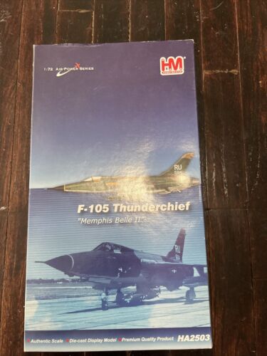 NIB Hobby Master Air Power 1/72 F-105D Thunderchief USAF Memphis Belle II HA2503