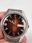 SEIKO Men's Vintage 1970's AUTOMATIC Watch 17 Jewel Red Dial 6309-8099 Japan