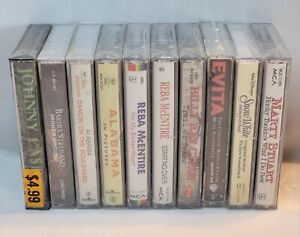New ListingVintage 90's Sealed Cassette Lot, Country, Disney, Streisand, Reba, Alabama