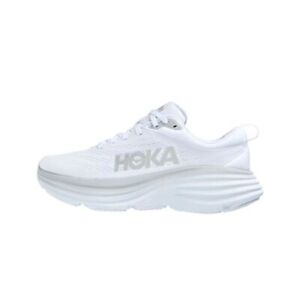New Hoka One One Trainers Bondi 8 Lace-Up Low-Top Running Sneakers Textile Shoes