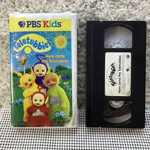 Here Come the Teletubbies Video PBS KIDS (VHS, 1997) Vintage Hard Clamshell Case