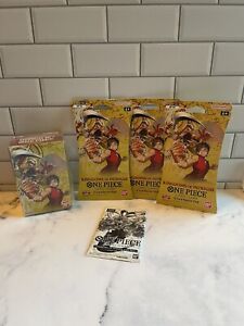 One Piece Kingdoms of Intrigue 1 Double Box - 3 Booster Packs & 1 Dash Pack