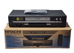 Vintage Hitachi VT-FX665A 6 Head Hi-Fi Stereo VCR VHS Player BRAND NEW OPEN BOX