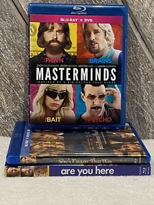 OWEN WILSON BLU RAY LOT OF 3 MASTERMINDS ARE YOU HERE SHE’S FUNNY THAT WAY