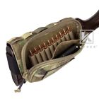 KRYDEX Rifle Buttstock Stock Pack Cheek Rest Shell Hold Tactical Pouch MC Camo