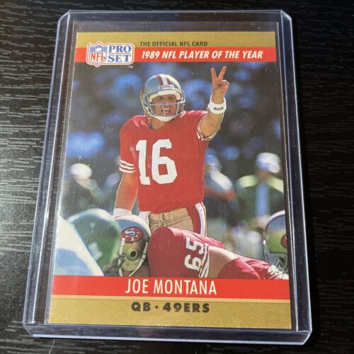 1990 Pro Set Joe Montana #2 Error Card (Jim Kelly 3,521 Yards.) 