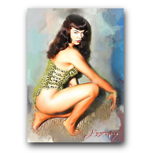Bettie Page #118 Art Card Limited 7/50 Edward Vela Signed (Celebrities Women)