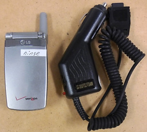 LG VX3100 - Silver ( Verizon ) Rare Cellular Flip Phone - Bundled / READ