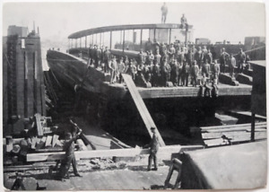 Union Dry Dock & Repair Company c 1914 Hoboken Weehawken New Jersey Postcard A9