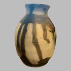 Studio Art Pottery Vase Stoneware Small Brown Earthtone Handmade Signed
