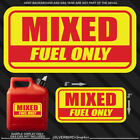 1x Mixed Fuel Only sticker gasoline gas decal truck vinyl tank can diesel label