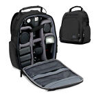 Camera Backpack w/ Customizable Accessory Dividers and Weather Resistant Bottom
