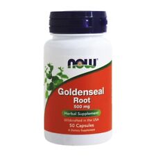 NOW Foods Goldenseal Root 500 mg., 50 Capsules