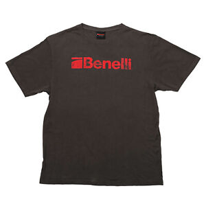 Benelli Short Sleeve Logo T Shirt Grey Large