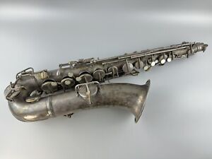 For PARTS or REPAIRS! CG Conn Elkhart Saxophone C Melody Low Pitch Dec. 8, 1914