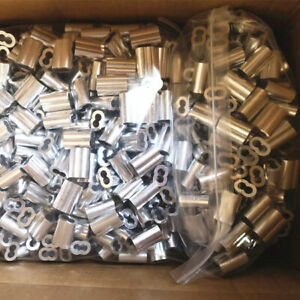 Zinc plated Copper Sleeves Clip Crimps for Cable Snare Wire Swage Line