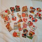 Vintage Lot of 23 School Valentine Cards Children And Animal Themed
