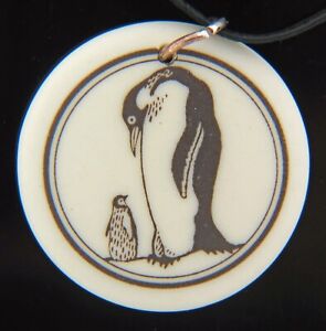 New ListingTouchstone Pottery Emperor Penguin Porcelain Necklace